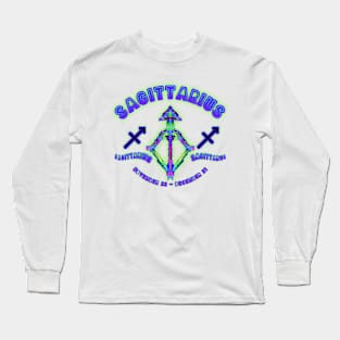 Sagittarius 5a Teal Long Sleeve T-Shirt